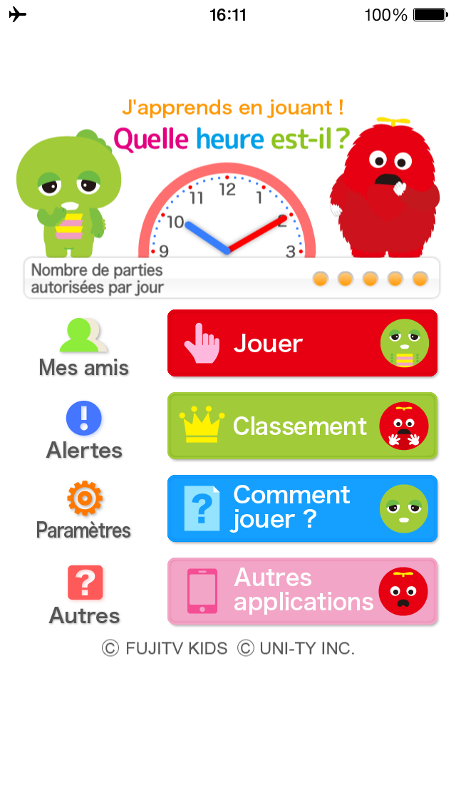 Screenshot #1 pour Quelle heure est-il ? [U-F]