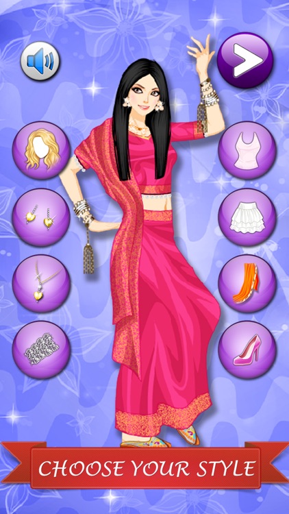 Dressup! Bollywood Dance Salon - Cute fashion game for girls and kids