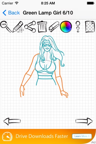 Easy Draw : Female Superheroes screenshot 3