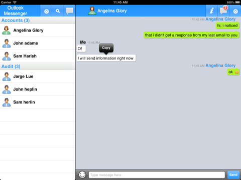 Screenshot #6 pour OMessenger