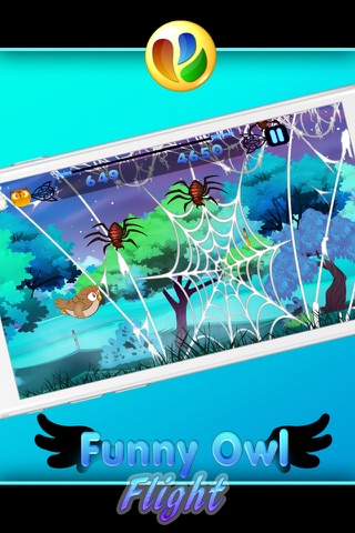 Funny Owl Flight - Free Game For Children screenshot 2