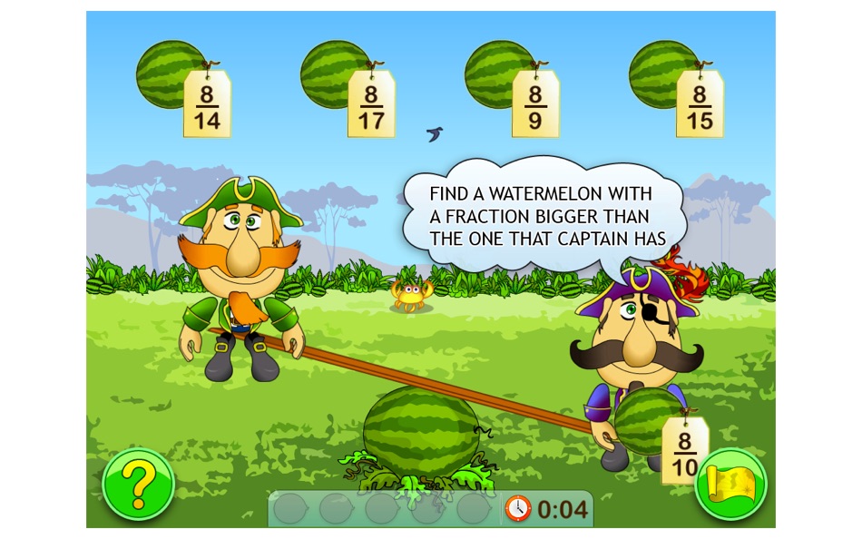 #3. Fractions and Smart Pirates. Free for Mac OS X (macOS) 由: Virtual Space OOO