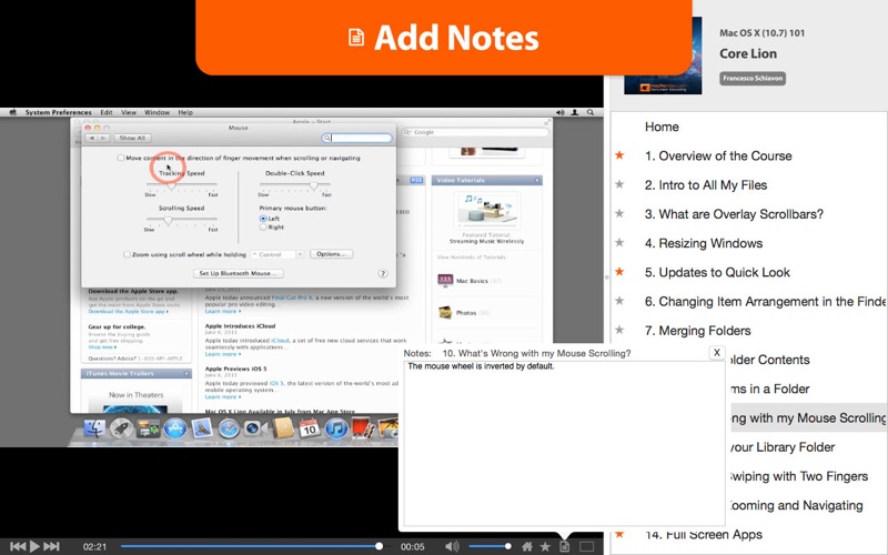 course for mac os x (10.7) 101 - core lion iphone screenshot 3