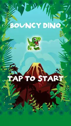 Bouncy Dino Hop - The Best of Dinosaur Games with Only One Life iPhone image 1