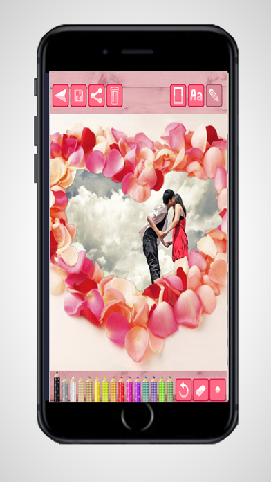 Screenshot 2 of Love Photo Frames – photo collage and picture editor App