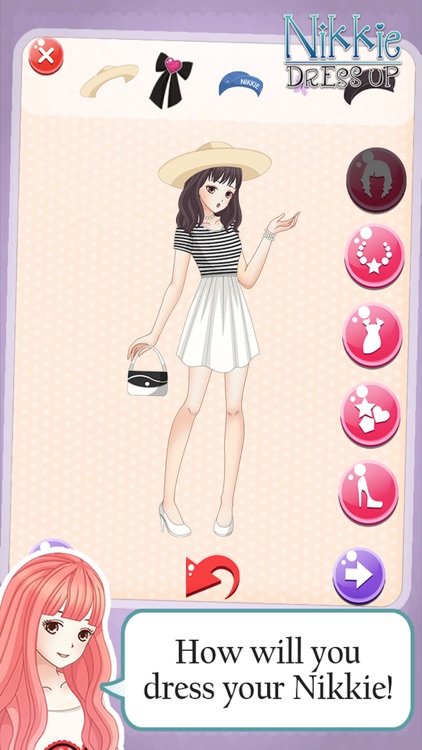 Dress-up nikki kawaii little girls : Top Line Play Pinkie Dressing story beauty salon anime games