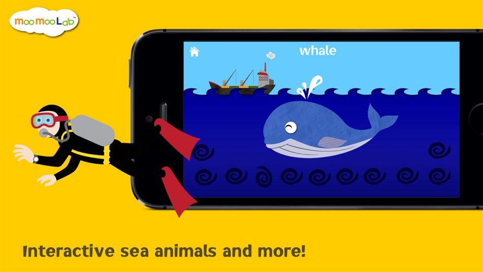 Marine Animals - Puzzle, Coloring and Underwater Animal Games for Toddler and Preschool Children - 1.1 - (iOS)