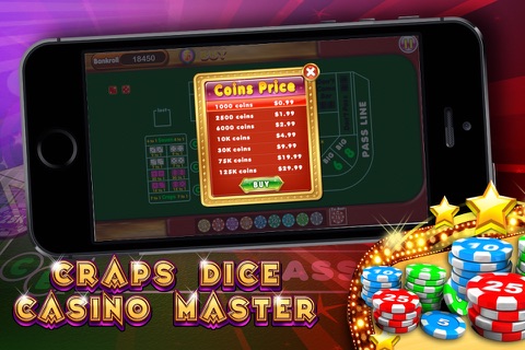 Craps Dice Casino Master - Deluxe Rolling Dices Strategy Game screenshot 4