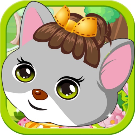 White Kitty Dress Up Icon