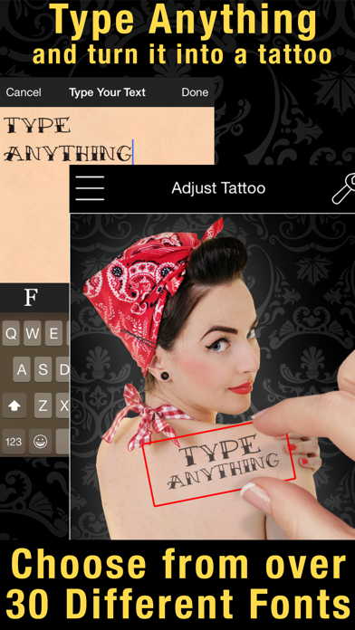 Tattoo You Premium - Use your camera to get a tattoo Screenshot