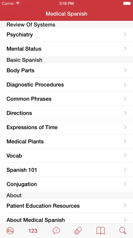 Medical Spanish: Healthcare Phrasebook with Audio screenshot 4 of 5
