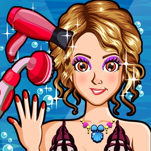 A Mermaid Princess Salon Spa Makeover - fun little nose & leg make up kids games for girls iOS App