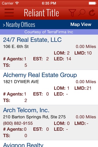 Reliant Title Contacts screenshot 4