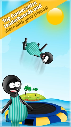 Stickman Water Trampoline FREE - Flipping Summer!(圖4)-速報App