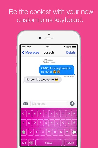 Pink keyboard - create colorful keyboard design & theme screenshot 3