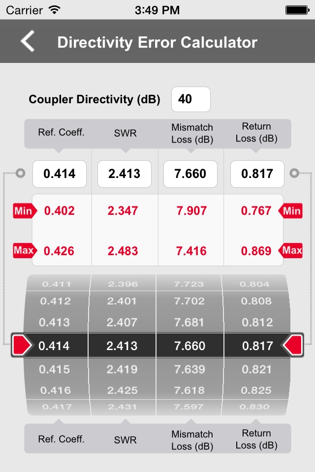 MicroWave Calculator screenshot 2