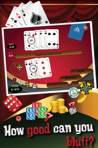 Big Dogs Pro Blackjack 21+ Huge Payouts , High Stakes , Casino Cards & Chips FREE screenshot 4