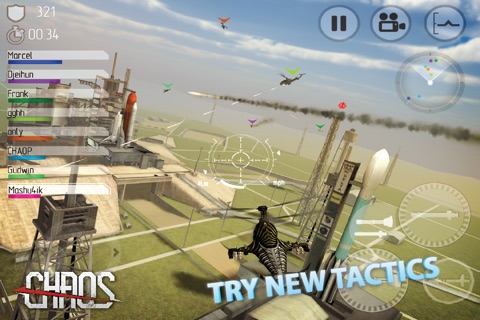 CHAOS Combat Copters -­‐ #1 Multiplayer Helicopter Simulator 3D screenshot 2