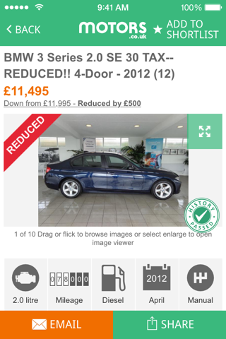 Motors.co.uk car search screenshot 4