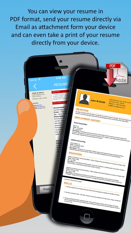 iResumes – Pro Resume Builder and Designer