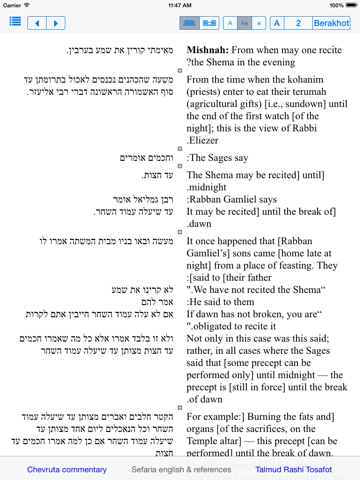 Daf Yomi - הדף היומי iPad screenshot 4 - Book app