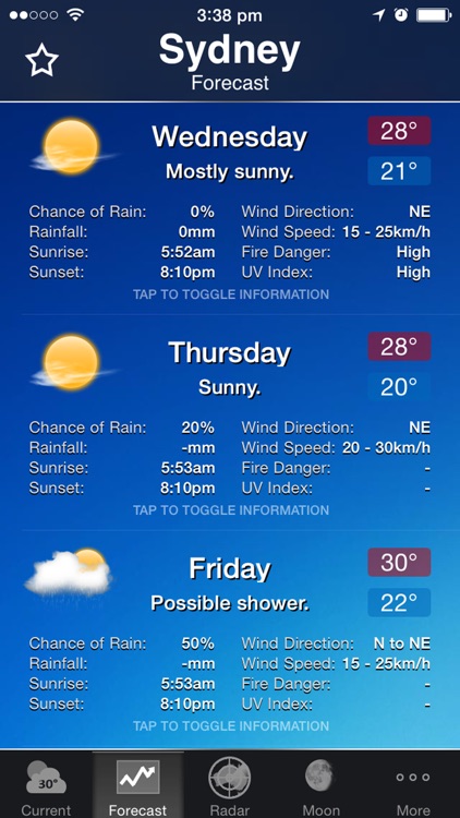 Australia Weather Information