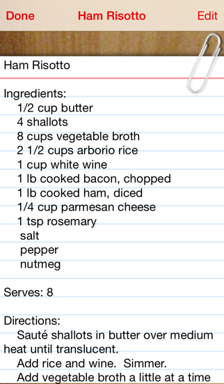 serving sizer recipe manager iphone screenshot 1