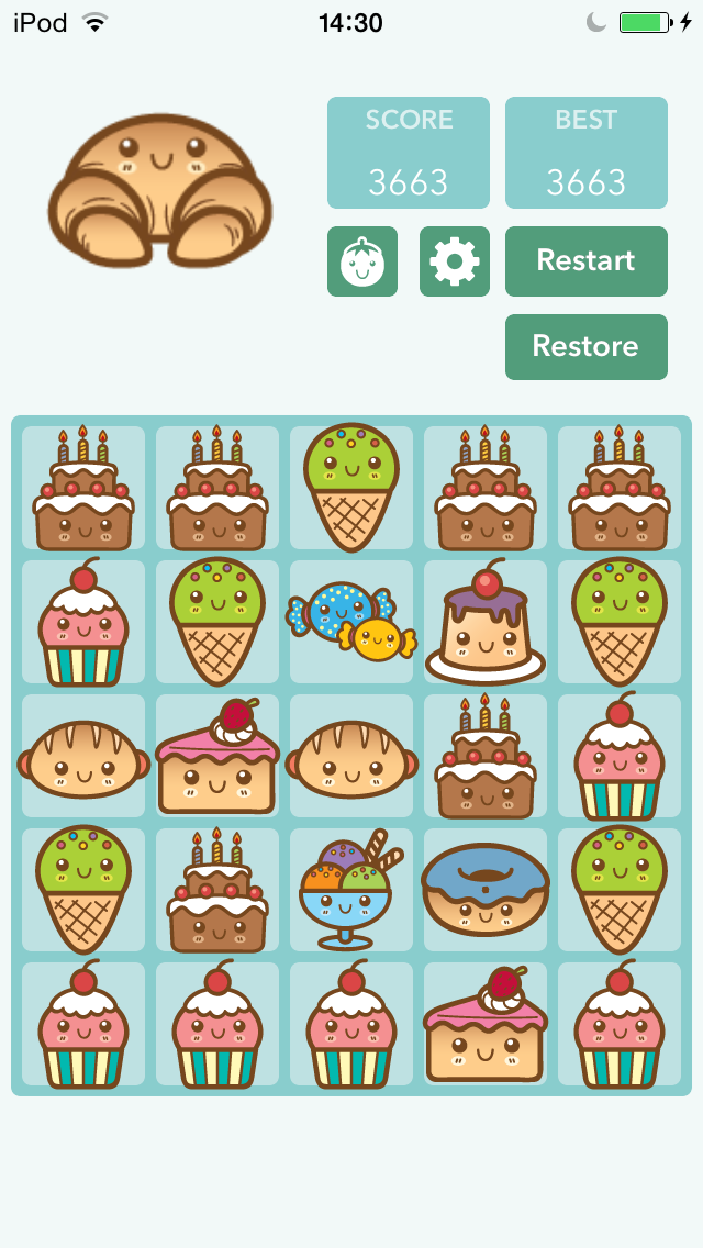 Screenshot #1 pour Cartoon Fruit 8192