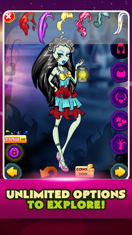 Princess Monster Makeover Salon Crazy Style Girl Dress Up