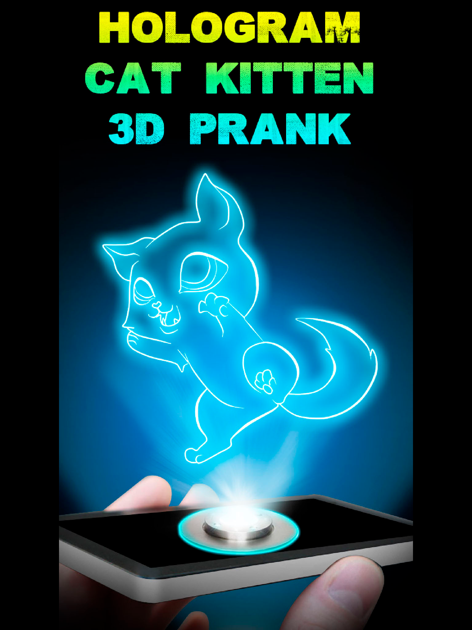 Hologram Cat Kitten 3D Prank