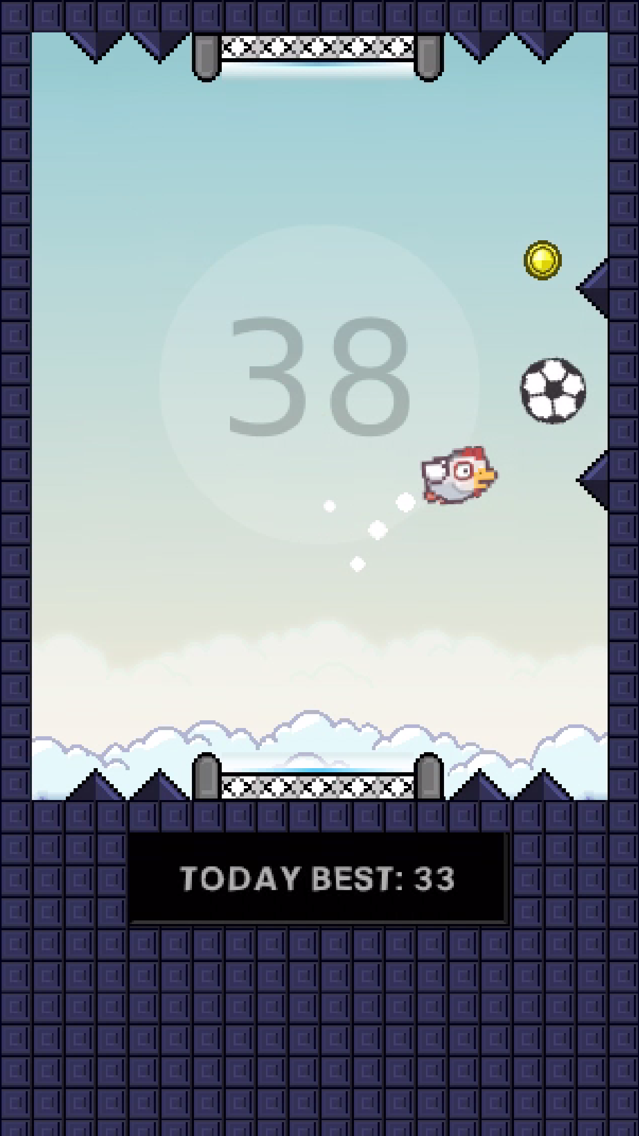 Flapping Cage: Avoid Spikes