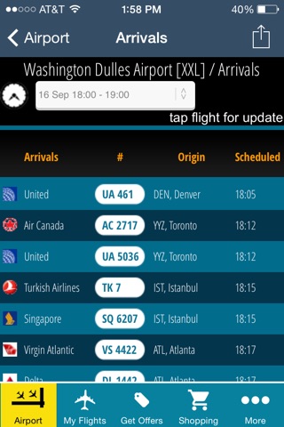 Washington Dulles Airport Pro (IAD/DCA/BWI) Flight Tracker Radar screenshot 3