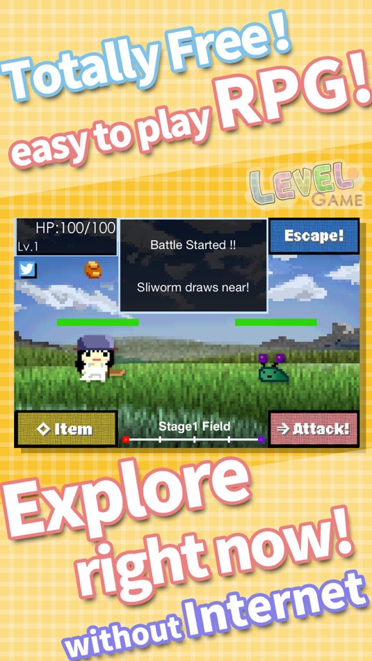 Totally Free Easy RPG!! - LevelGame - 2.4 - (iOS)