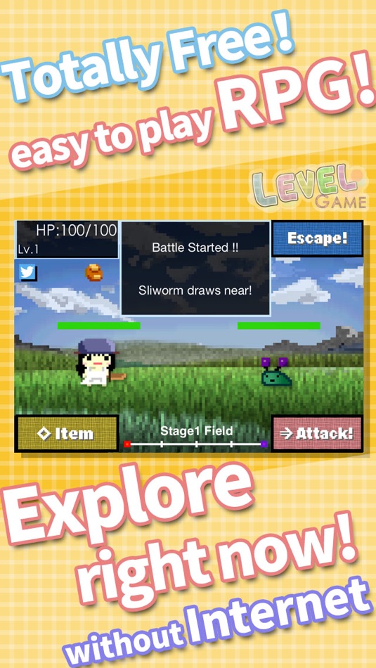 #1. Totally Free Easy RPG!! - LevelGame (iOS) 由: project MEARI