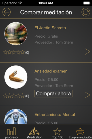 iMeditation Spanish screenshot 3