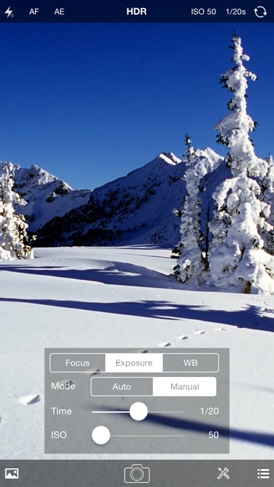 Screenshot #2 pour Best SLR camera - Custom Exposure & Controls