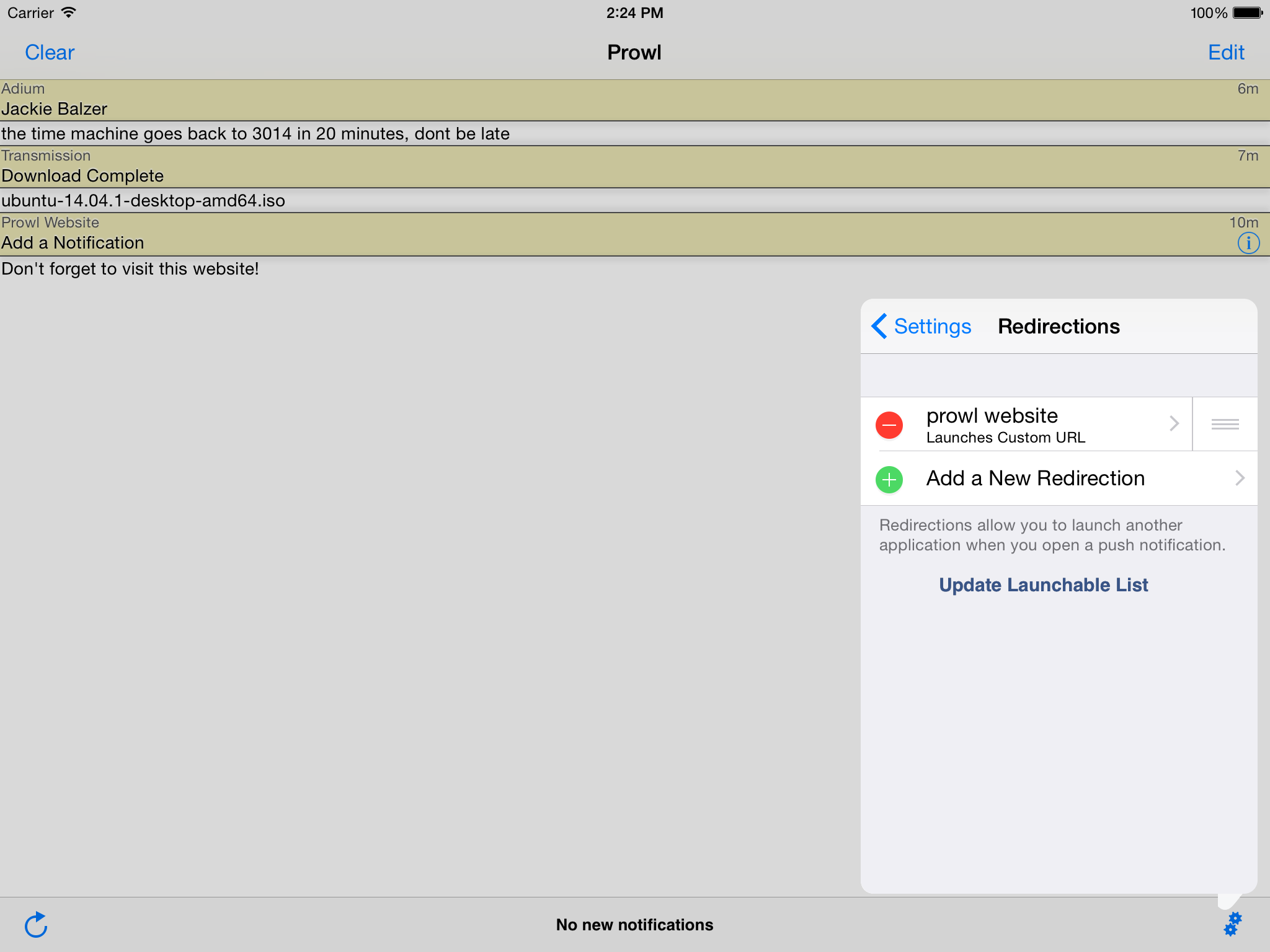 Prowl: Easy Push Notifications