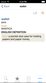 Latin<>English Dictionary screenshot