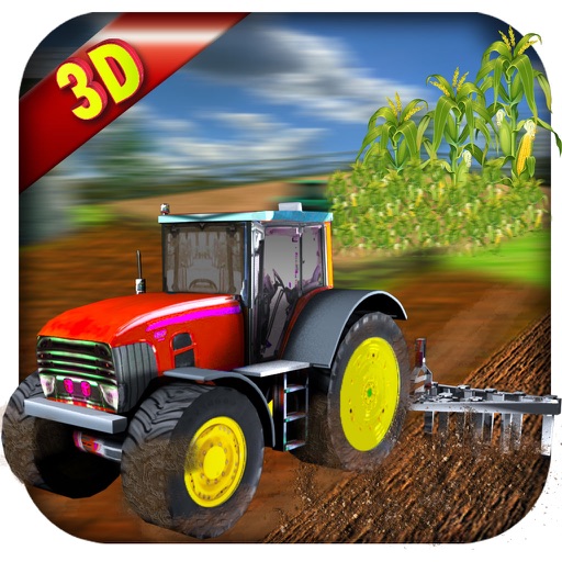 Corn Farming Tractor Simulator - 3D Agriculture Farm Plowing Yield Crop Growing & Reaping Machine iOS App