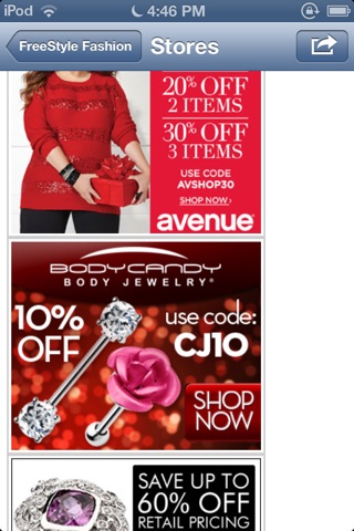 FreeStyle Fashion App: Shopping at Online Stores (plus Coupon Codes) screenshot 4