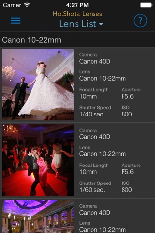 Wedding Hot Shots Lenses by David Ziser screenshot 4