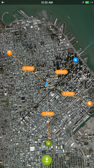 Screenshot #1 pour Offline Maps - custom area caching and real-time label tracking