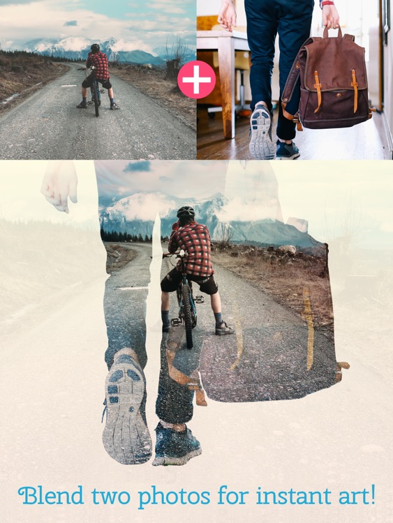 Instant Blend HD- Double Exposure IG frame Blender!