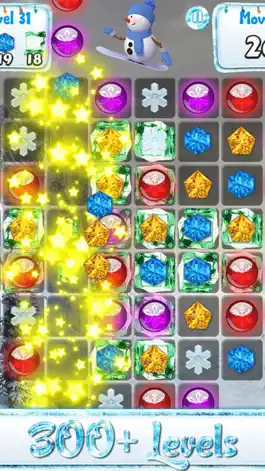 Game screenshot Snowman Games and Christmas Puzzles - Match snow and frozen jewel for this holiday countdown hack
