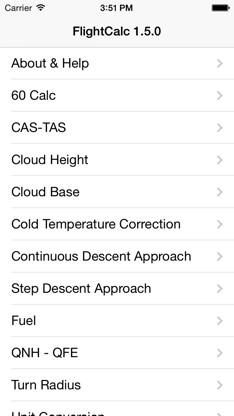 Calculator for Flight screenshot 1