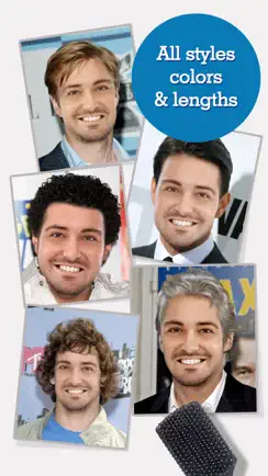 FACEinHOLE® Hairstyles for Men - Change your haircut and try a cool new look iPhone image 1