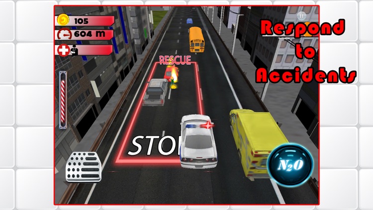 3D Rescue Racer Traffic Rush - Ambulance, Fire Truck Police Car and Emergency Vehicles : FREE GAME screenshot-4