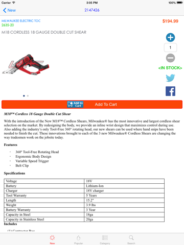 Screenshot #5 pour Lee's Tools for Milwaukee Electric