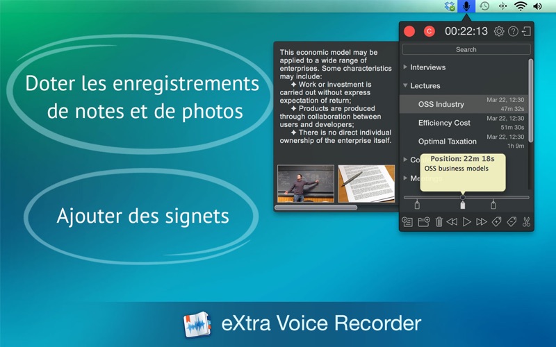 Screenshot #2 pour eXtra Voice Recorder Pro.