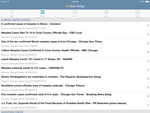 HealthMap: Outbreaks Near Meのおすすめ画像3